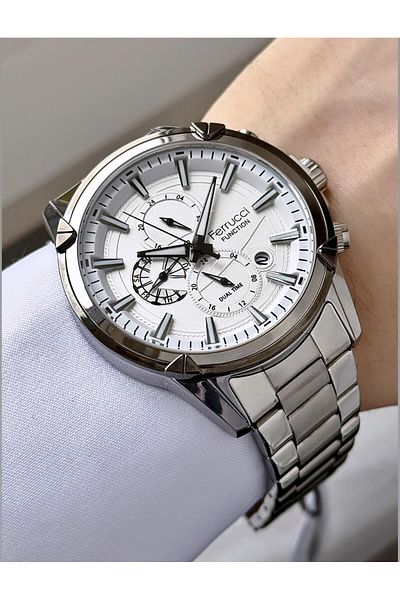 Ferrucci Men's Functions Active Metal Cord Wrist Watch