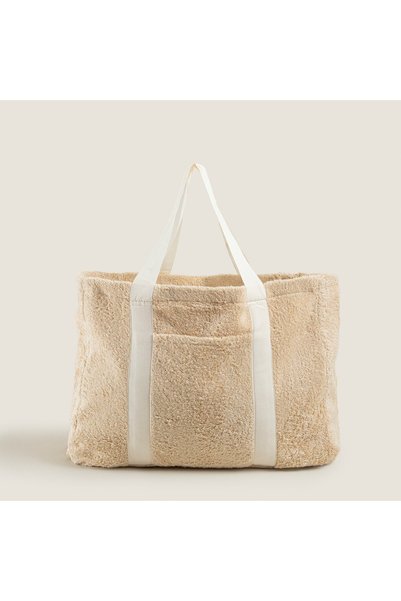 Chakra Esida Plaj Çantası 41x18x30 Cm Natural