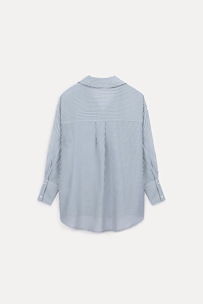 VATKALI Semi see through striped shirt