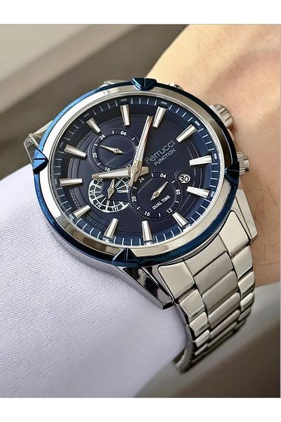 Ferrucci Men's Functions Active Metal Cord Wrist Watch