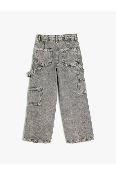 Koton Jeans Wide Leg Pocket Cotton - Wide Leg Jean