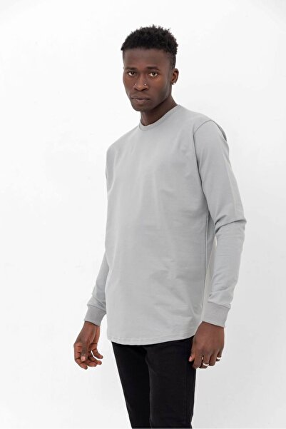 GRODYT Basic slim fit sweatshirt 2iplik kumaş