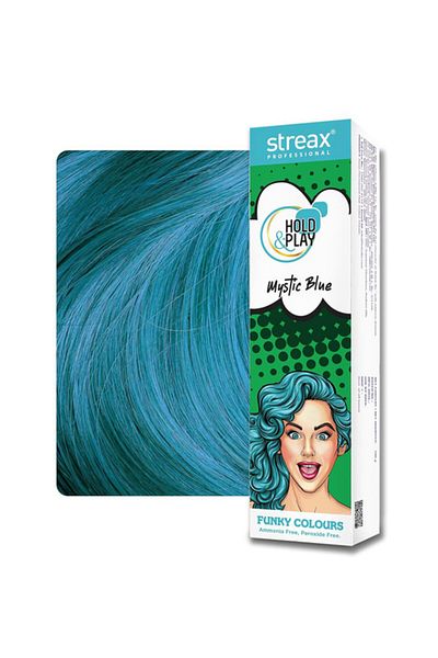 Streax فانكي كلر ميستيك بلو 100 جرام