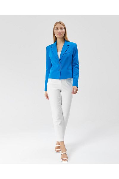 Appleline Jachetă de damă Blue Classic Short Crop Biker