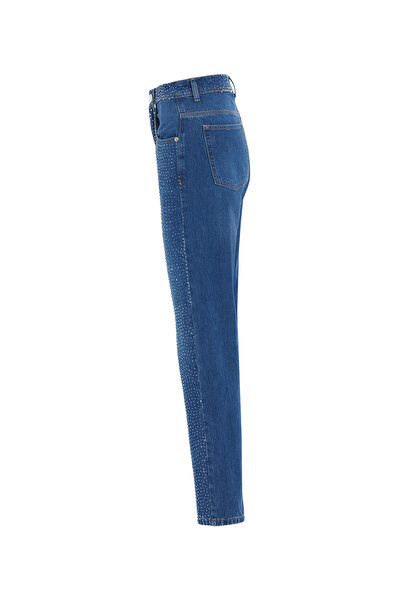 GİZİA Jagronlu Boyfriend Mavi Jean Pantolon