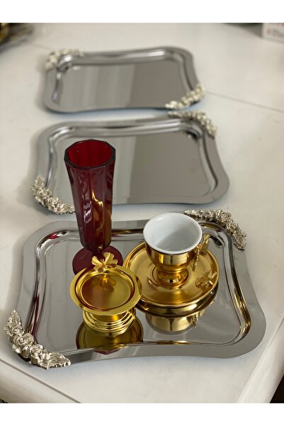 Elzemm store Italian Model - Stainless Steel, Large Wave, Serving and Present...