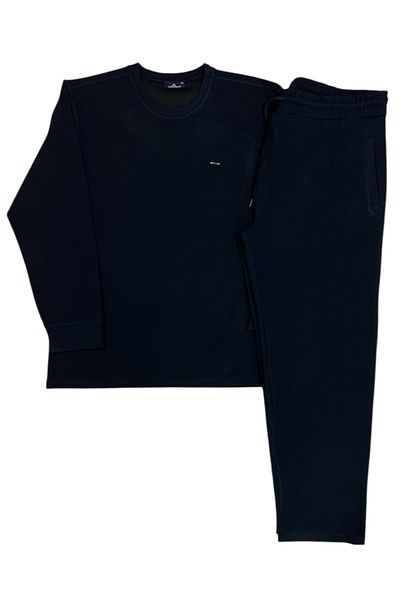 lacaton Long Sleeve O Neck Plus Size Pajamas Set