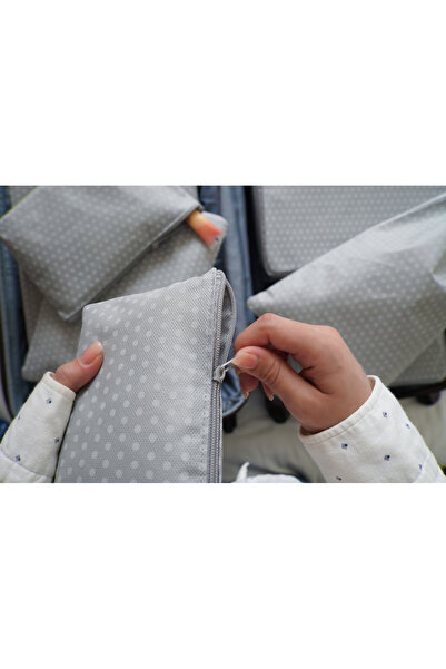 Serstil Szürke foltos bőröndrendező készlet 7 darabból