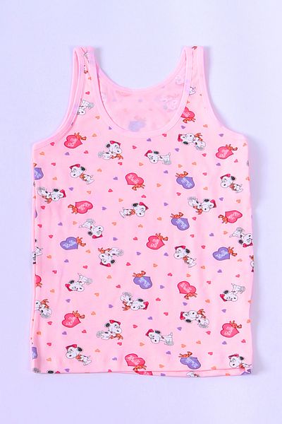 DK İÇ GİYİM Girl's Undershirt with Thick Straps Patterned? Set of 6