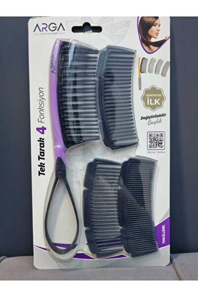 Lider MAGNESİA Pieptene funcțional cu 4 capete - Cerc cu mâner interschimbabil