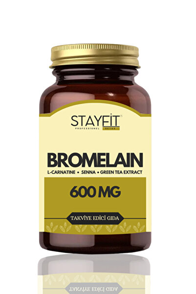 STAYFİT Bromelain 600 Mg 2400 Gdu L-Carnitine Takviye Edici Gıda 60 Kapsül