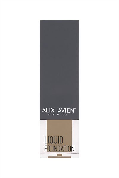 Alix Avien واقي من الشمس بعامل حماية من الشمس SPF35 - كريم أساس سائل كريمي مع تأثير مرطب (كريم أساس سائل 312 كراميل دافئ)