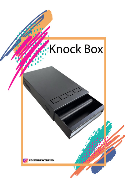 COLD BREW TREND by uğur cadırcı Kahve Posa Çekmecesi Knock Box, Siyah