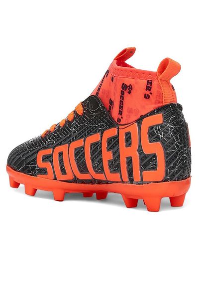 Celira Ns01 Black Orange Boys' Sock Turf Football Shoes