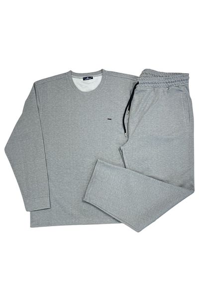 lacaton Long Sleeve O Neck Plus Size Pajamas Set