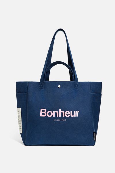 Bonheur N ° 4 Canvas Bag - Dark Jean