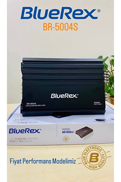CPR BLUEREX BR-5004S YENİ NESİL OTO ANFİ BASS KONTROL HEDİYE 4x50rms