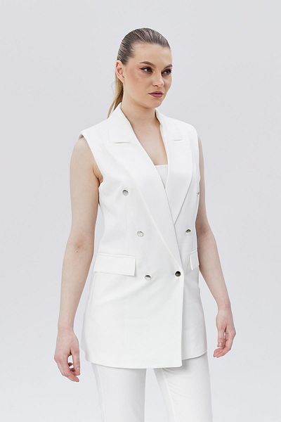 Appleline White Vintage Vest Set
