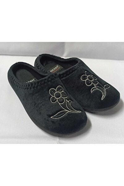 GEZER Γυναικείες χειμερινές παντόφλες εσωτερικού χώρου με λουλούδια