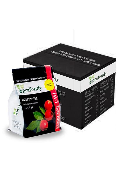 prafendy Wholesale Rosehip Tea - Real Fruit Grain 1 kg X 6 Pcs