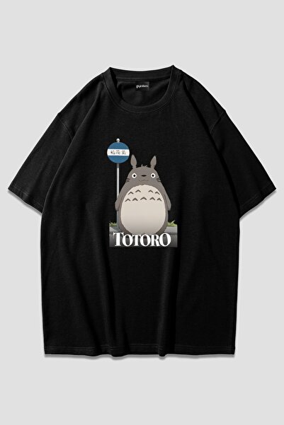 ZOKAWEAR تي شيرت توتورو كبير الحجم للجنسين