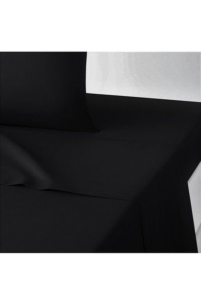Maki Home Maki Hundred Percent Cotton Black 160X240 Flat Sheet Without Elasticity Suitable for Single Bed
