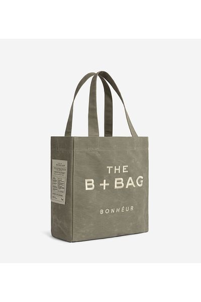 Bonheur Canvas Milky Green Medium Tote Bag