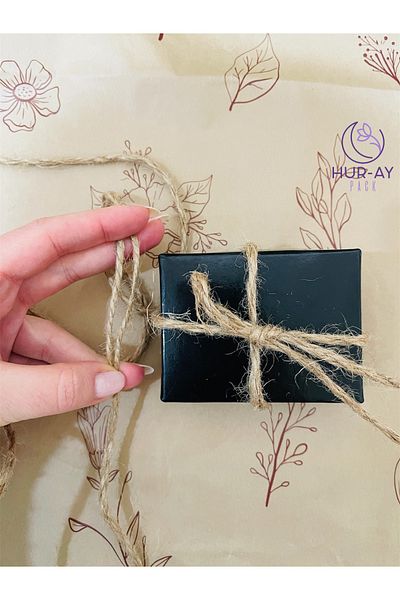 HUR-AY PACK Raw Linen Rope/ Gift Packing Rope / Double Layer / 5 Meters
