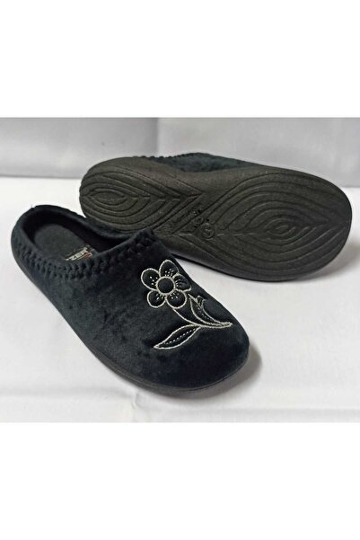GEZER Γυναικείες χειμερινές παντόφλες εσωτερικού χώρου με λουλούδια