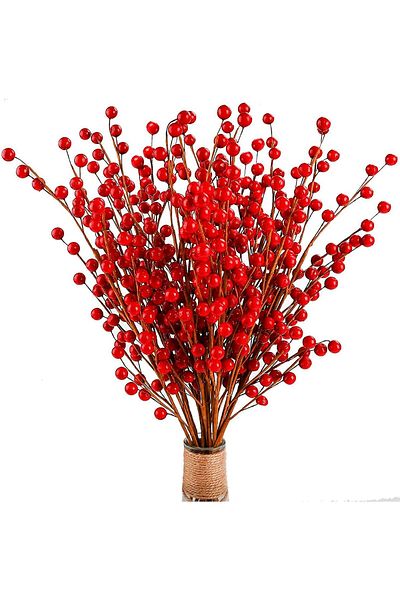 Adalinhome Πρωτοχρονιάτικο λουλούδι Kokina 70 cm (10 τμχ)