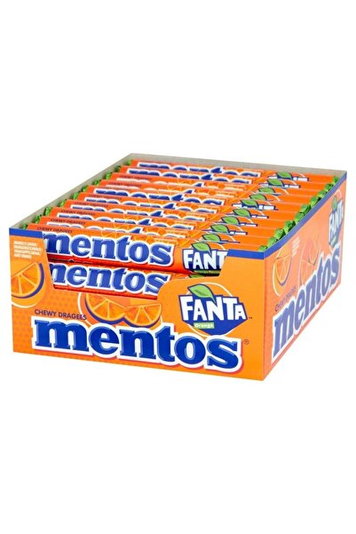 Mentos Fanta Aromalı Çiğnenen Draje Şekerleme 20 Adet x 37,5 g