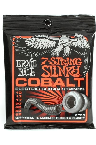 Ernie Ball ERNIEBALL P02730 Cobalt 7 SKN-T HVY - Skinny Top-H Elektro Gitar Teli