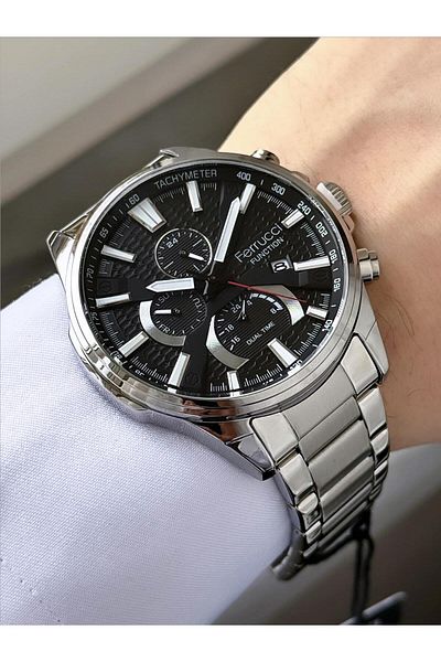 Ferrucci Men's Functions Active Metal Cord Wrist Watch