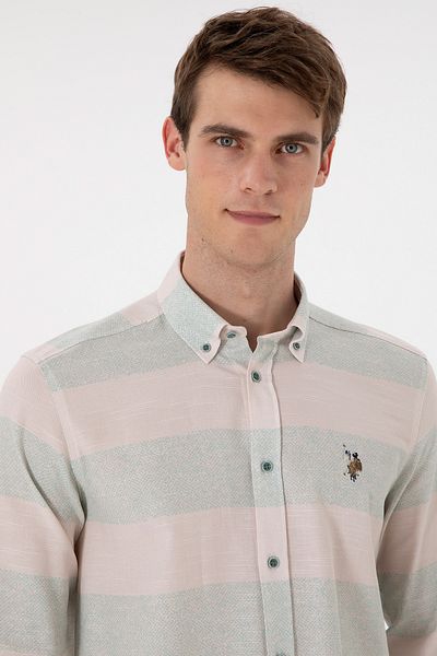 U.S. Polo Assn. Men's Mint Long Sleeve Shirt 50291249 -Vr090