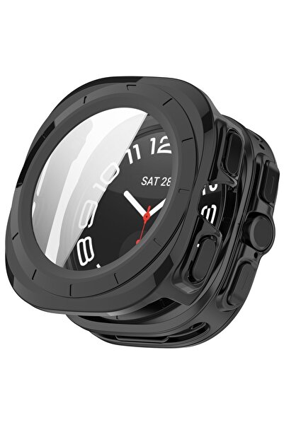 Fibaks Samsung Galaxy Watch Ultra 47mm Compatible Case and Screen Protector 360 Full Protection Cover