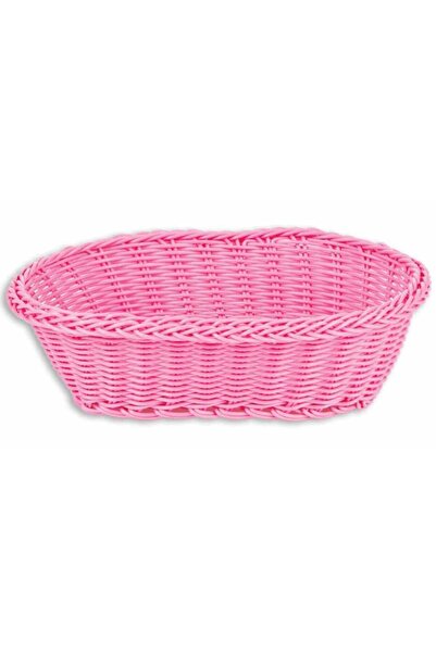 dinckitchen Ekmek Servis Sepeti 24X17X7 CM PEMBE