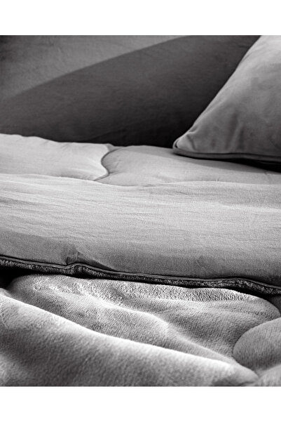 Madame Coco Kaira Tek Kişilik Comforter Set - Antrasit