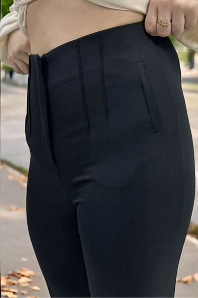 yagmurberen Pencil Pants with High Waist Plies