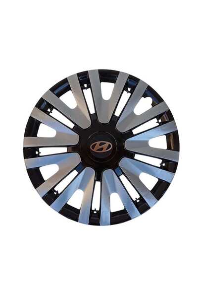 Gülcan Auto Hyundai Accent/İ20/Getz14 inç JANT KAPAĞI SETİ-GofyGri&Siyah