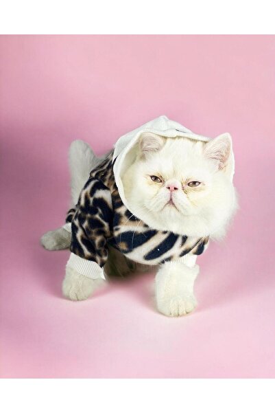 Kemique Leo Chiquee Polar Kapşonlu Duo Kedi Tulumu Kıyafeti