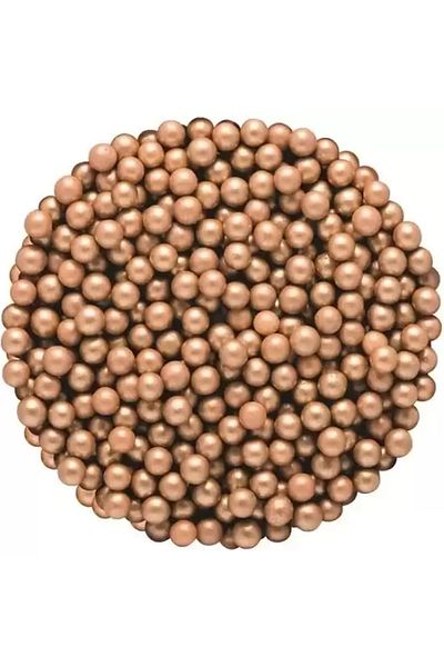 Dr. Gusto 4 mm Copper Beaded Dragee Decoration Sugar - 90Gr