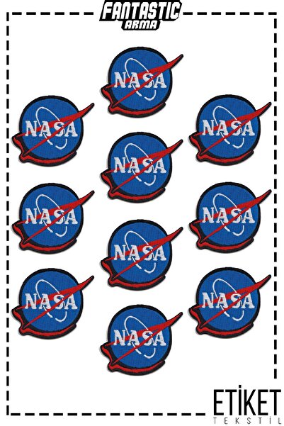 FANTASTIC ARMA 10'lu Paket Ütü Ile Yapışan Dokuma Arma Patch Yama Nasa Modeli