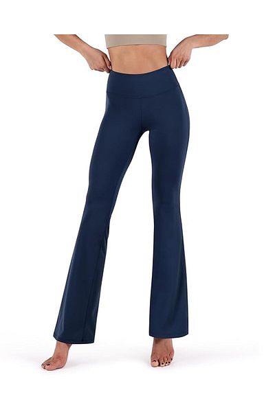 oxe Women's Flare Leg Diving Fabric High Waist Recovery Leggings Trousers