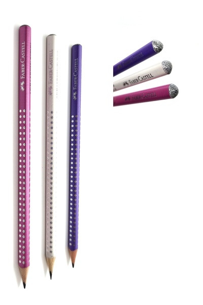 Faber Castell Pırlanta Sparkle Kurşun Kalem Seti  (3 Adet Kalem)