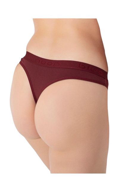 Miss Blue Moon Women's Single Basic Cotton Belted Thong 1444