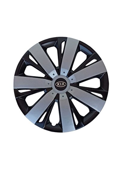 Gülcan Auto Kia Rio/Cerato/Picanto15 inç JANT KAPAĞI SETİ-JetyGri&Siyah