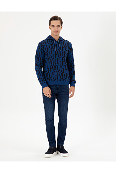 U.S. Polo Assn. Erkek İndigo Sweatshirt 50293445-VR028