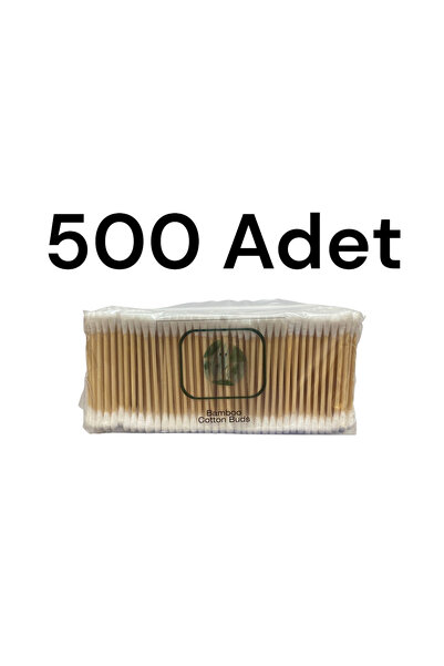 FBW Kulak Temizleme Pamuğu  500 lü Paket Çubuğu Çöpü Bambu Sürdürülebilir Veg...