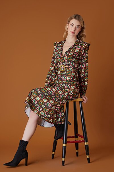 FEVER Grafik desenli elbise