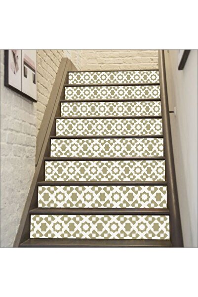 Bigaimaj Merdiven Sticker Kendinden Yapışkanlı Folyo Kaplama 5 Adet (18CM X 120CM)